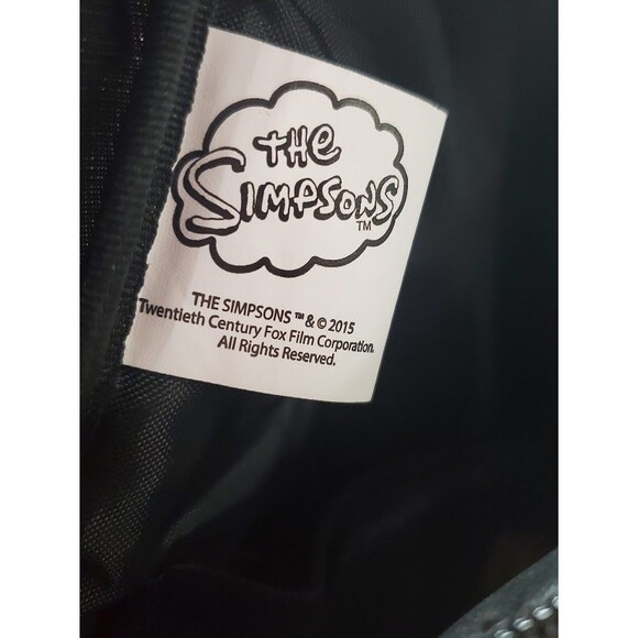 NEFF The Simpsons Bart Steeze Backpack Black Nylon Bookbag Rucksack 2015 - Picture 7 of 10